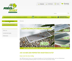 Screenshot Onlineshop Preis Insektenschutz in Perkam